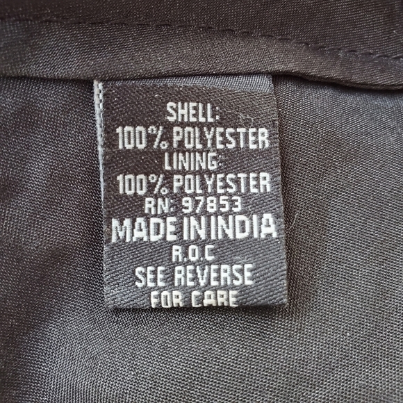 JKARA NY sz L black beaded blouse top flare sleeve scoop V neck angle hem - Picture 13 of 13